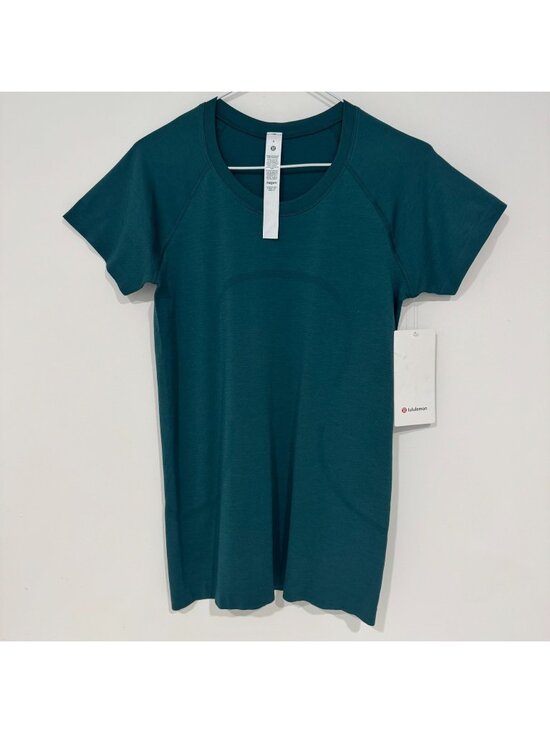 Lululemon Tops - Lululemon Swiftly Tech Short Sleeve Crew in Storm Teal SMTL Size 8 NWT
